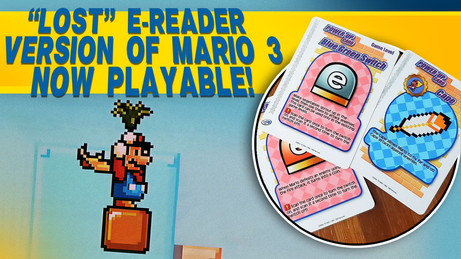 “Lost” E-reader Version of Mario 3 Now Playable